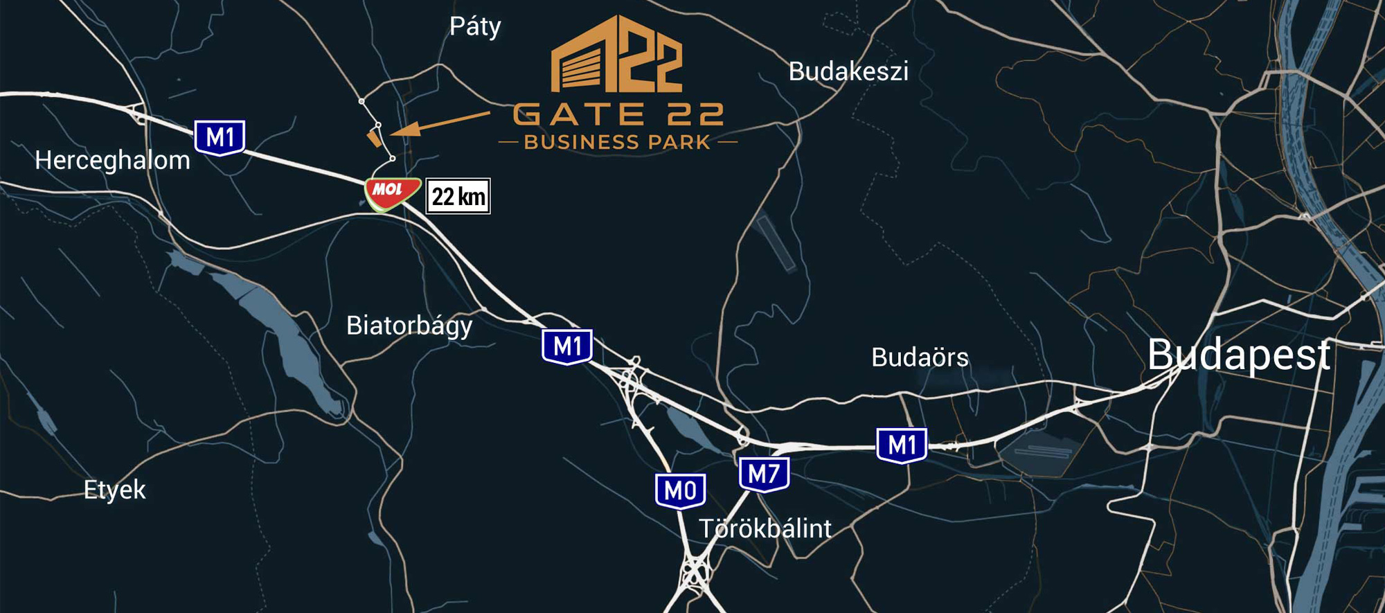 GATE 22 térkép